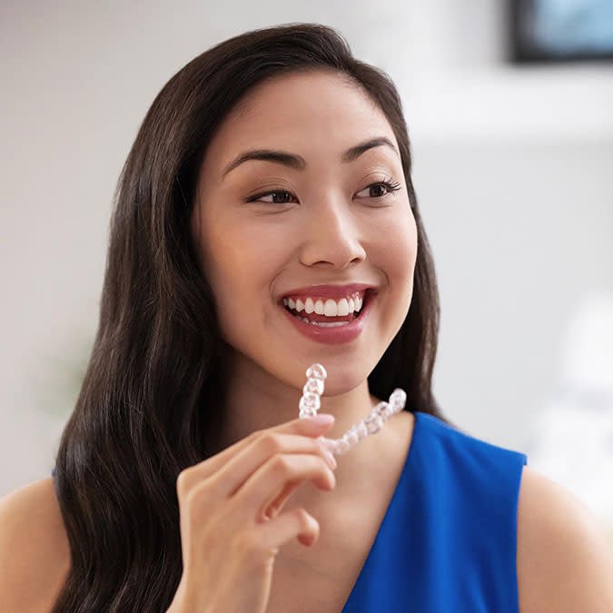 Acompanhamento da evolução do tratamento com alinhadores Invisalign